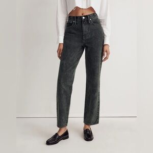 Madewell The Perfect Vintage Jean in Acid Wash Size 27 Steel Green Denim G9